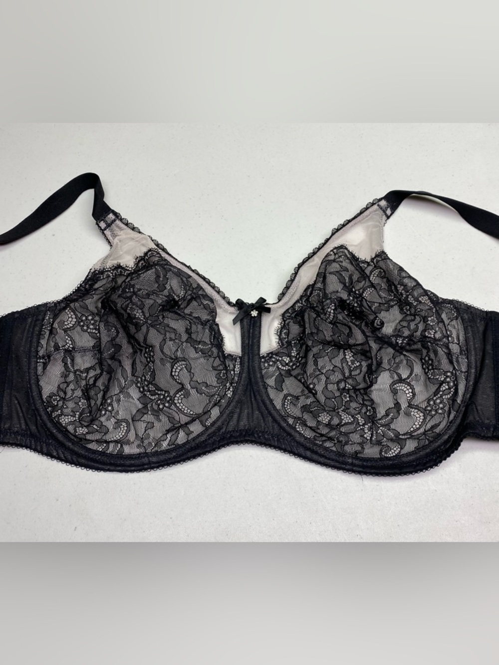 Wacoal BLK/WHT Retro Chic, 36H *P1012